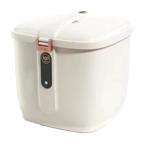 Airtight Rice Dispenser Container White 27.5 cm 1