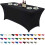 Spandex Tablecloth for 4ft Rectangular Table, Black 1
