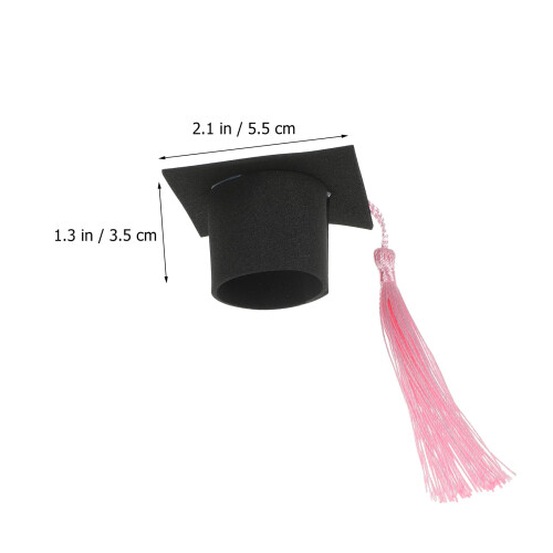 Graduation Cake Topper - Mini Doctoral Cap, 10 pcs 1