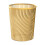 Poubelle verticale dorée translucide pour bureau (1 pièce) 2