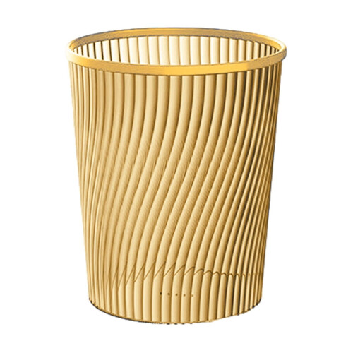 Poubelle verticale dorée translucide pour bureau (1 pièce) 1
