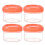 35ml Clear Plastic Storage Jars with Airtight Lids (8 Pack) 2