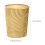 Poubelle verticale dorée translucide pour bureau (1 pièce) 3