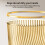 Poubelle verticale dorée translucide pour bureau (1 pièce) 4