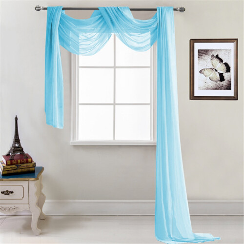 Window Scarf Voile Multifunction Decoration 1 Piece 1
