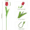 10pcs Pink Artificial Tulips with Flexible Stems 5