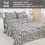 Paisley Microfiber Sheet Set Full 4-Piece Deep Pocket 2