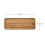 Bandeja rectangular de madera de nogal de 30x20 cm. 2