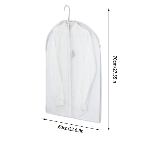 Capas transparentes com zíper para guardar ternos e casacos. 1
