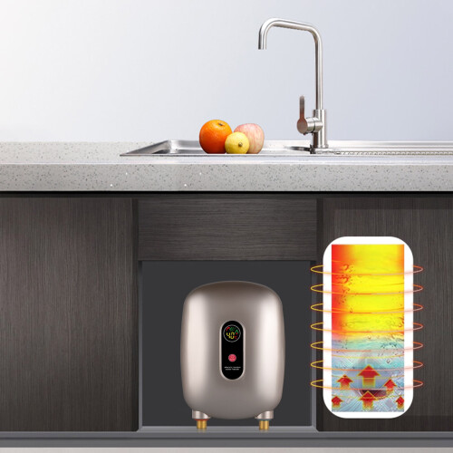 Scaldabagno istantaneo senza serbatoio da 3000 W per cucine e bar. 1