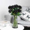 10pcs Realistic Silk Black Roses with Flexible Stems 3