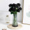 10pcs Realistic Silk Black Roses with Flexible Stems 5