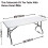 Spandex Tablecloth for 4ft Rectangular Table, Black 4