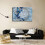 Blue Butterfly Canvas Wall Art 12x18 in, Framed 3