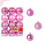 24-Piece Pink Christmas Tree Ball Ornaments 4