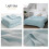 Light Blue Cotton Throw Blanket for Adults, Full Size 4