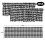 2-pack rutiga polyesterkappor, 40 x 140 cm, stångficka 2