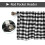 2-pack rutiga polyesterkappor, 40 x 140 cm, stångficka 3