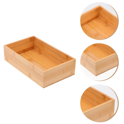 Khaki Wooden Storage Box 24x14x6cm 2