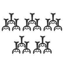 15PiĂšces Support Bras Ventilateur Plafond Alliage Zinc Noir Solide