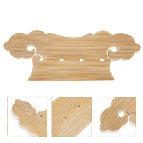 5Pcs Bamboo Pipa Bridge Tailpiece Replacement Part for Improved Sound 2