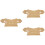 3Pcs Durable Bamboo Pipa Bridge Tailpiece Handmade Replacement Part 7
