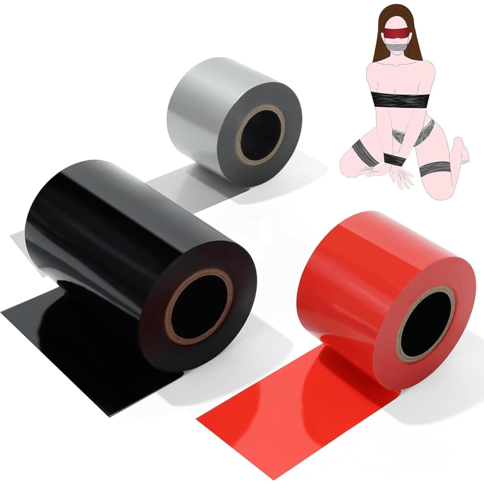 3-Roll BDSM Bondage Tape Set Sex Restraint Play
