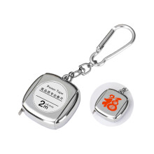 Everyday Carry Steel Tape Measure Lightweight Keyring-Silver Fu