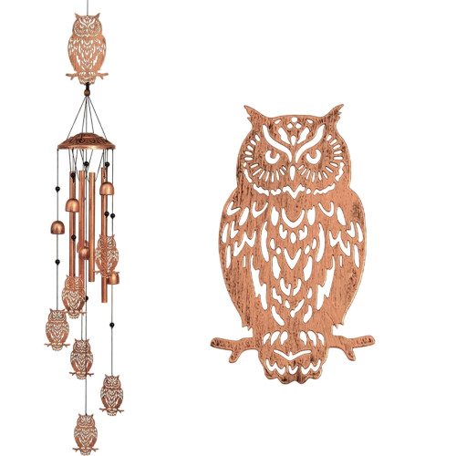 Western Decoration Rusty Animal Wind Chime-Owl 28 models