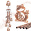 Western Decoration Rusty Animal Wind Chime-Owl 28 models 5