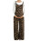 Adjustable Maternity Overalls Trousers With-leopard print XL 3