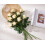 10pcs Black Artificial Silk Roses with Long Stems 2