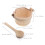 Sauna-Eimer- und Schöpfkellen-Set aus Holz 2