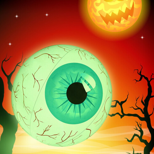 Halloween LED Eyeball Inflatable Decor 15.7 inch 2