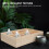 Wooden Tea & Sugar Packet Holder 6-Compartment 3