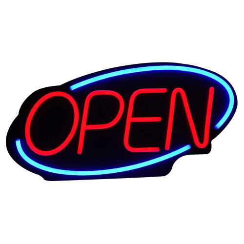 Letreiro de LED Neon ABERTO de 24x12 polegadas