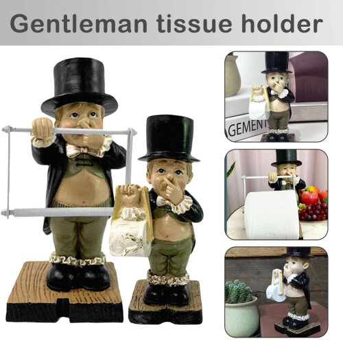 Θήκη Χαρτοπετσέτας Gentleman – Ρητίνη & Μέταλλο, 1 Συσκευασία 2