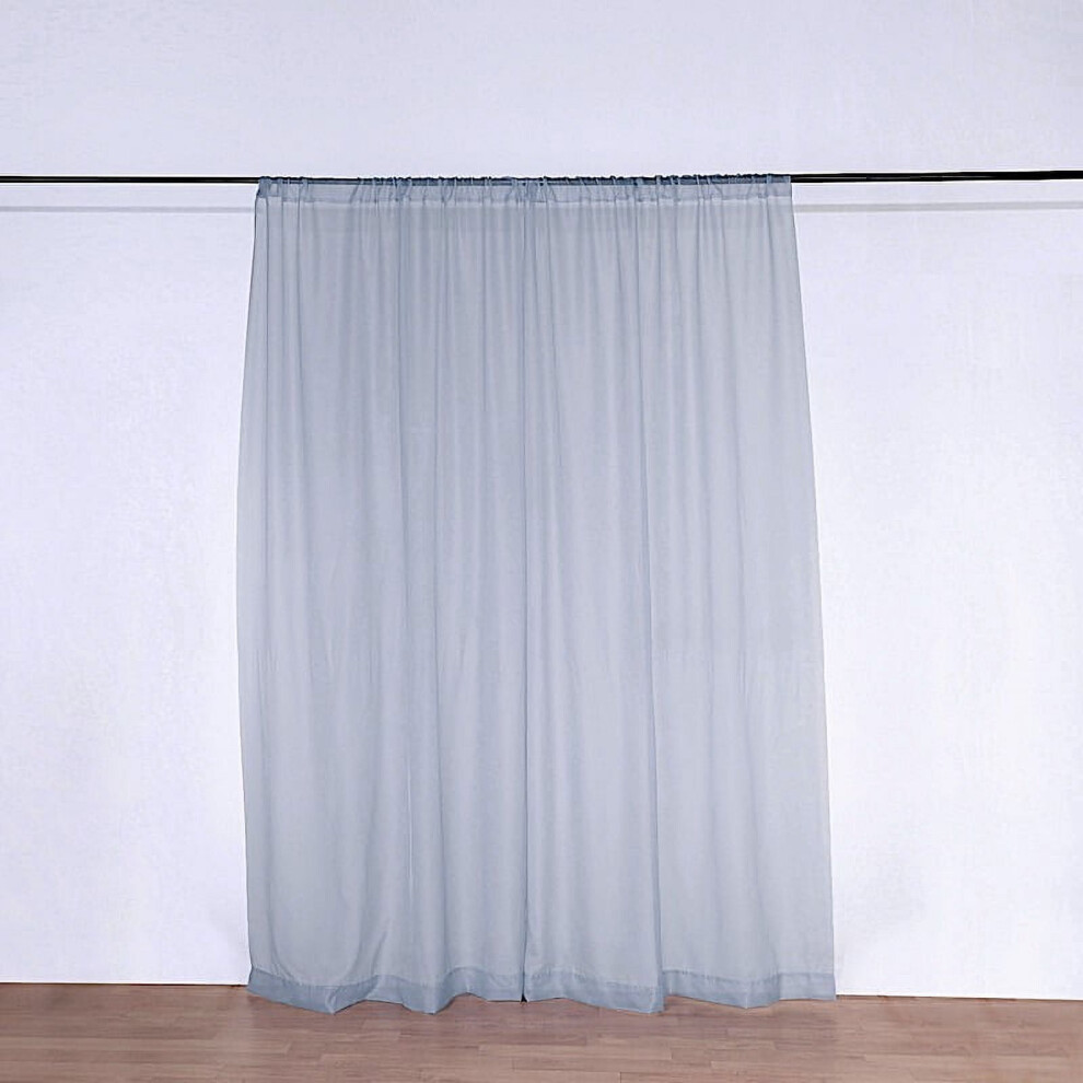 Sheer Voile Backdrop Curtains 2 Panels 5Ft X 10Ft 9306268220176