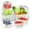 5-Piece Airtight Fridge Fruit Containers with Colanders 1