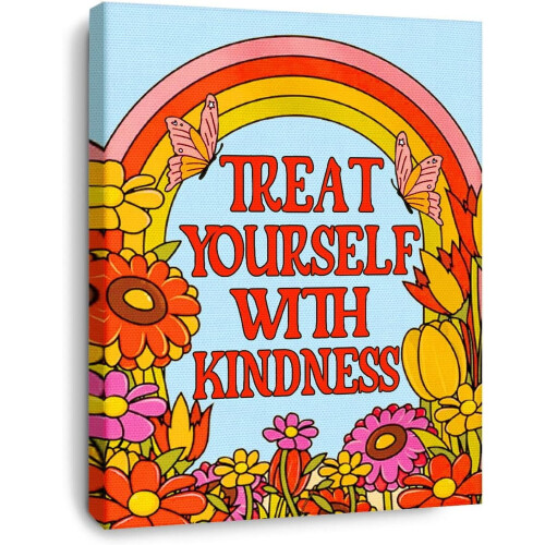 Self-Love Canvas Wall Art 11x15 Inch