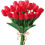 10 tulipani artificiali viola – PU, 33 cm 1