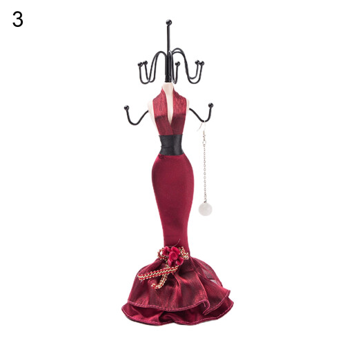 Jewelry Display Stand Fabric Resin Iron 6 Sizes