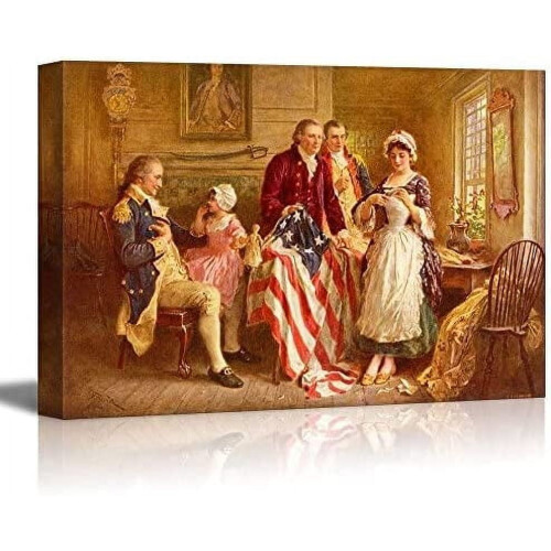 Betsy Ross1777Tela Impressa para Parede24x20 polegadas