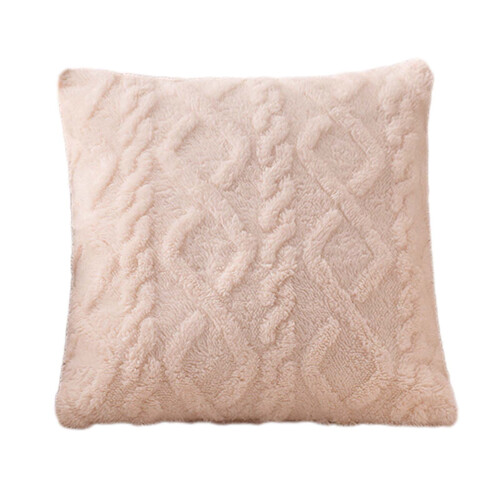 Geometric White Throw Pillow 45x45cm 1