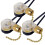 3-Pack Ceiling Fan Light Switch Brass ON-OFF 1