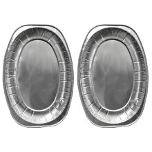 Dinerborden van aluminiumfolie 35,2 x 26 cm (verpakking van 20)