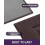 Tapete antiderrapante para banheiro, 43x24 polegadas, marrom, microfibra macia. 4