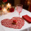 Heart-Shaped PVC Table Mat – Red, 38 cm, Waterproof & 1