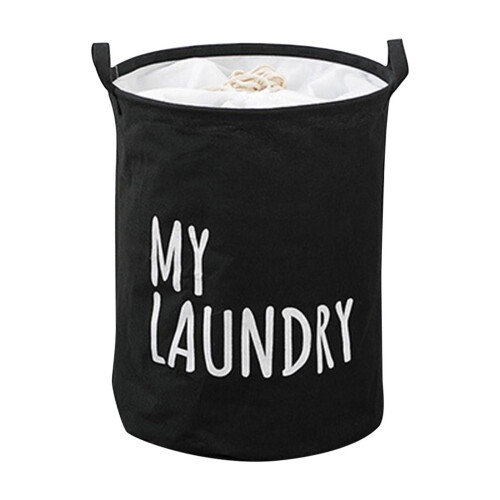 Plátěný pytel na prádlo Heavy Duty Cotton 43l černý 1