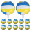 Volleyball Foil Balloons Blue 12 Pack 1